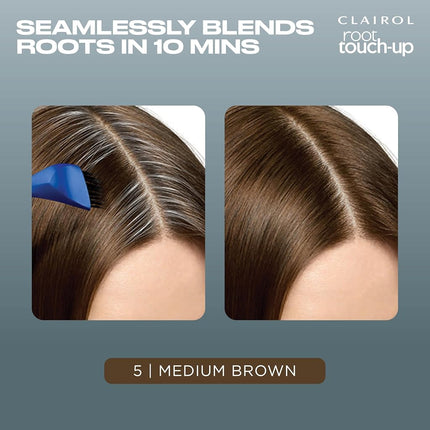 Clairol Root Touch-Up by Nice'n Easy Permanent Hair Dye, 5 Medium Brown Hair Color, Pack of 1