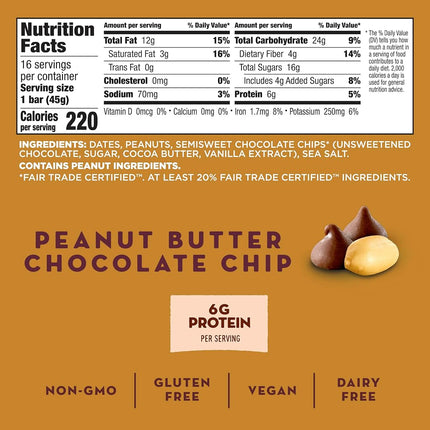 Larabar Peanut Butter Chocolate Chip Box of 16