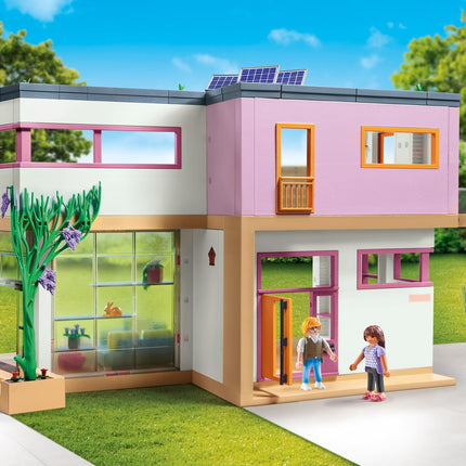 Playmobil 71607 myLife: Living House with winter garden, with two figures and a sticker sheet, made from over 80% recycled and bio-based materials, detailed play sets suitable for children ages 4+