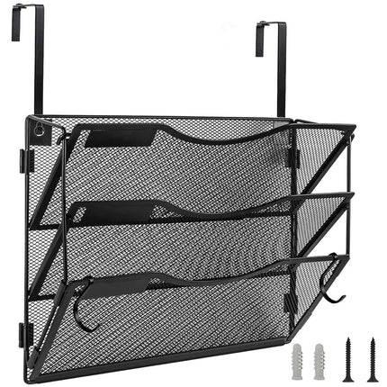 BOHDK Wall File Organizer 3 Pockets, Mail Organize