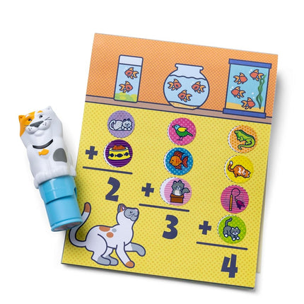Melissa & Doug Sticker Wow Pets (Dog and Cat) Value Pack Arts and Crafts Collectibles – 2 Activity Pads, 2 Stampers, 2 Bonus Sticker-Stacks - FSC Certified