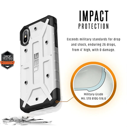 Funda para iPhone Urban Armor Gear UAG iPhone XS / X Pathfinder ligera y resistente [BLANCO] con prueba de caída de grado militar