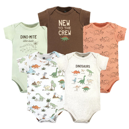 Hudson Baby Baby Cotton Bodysuits, Dinosaur Advent