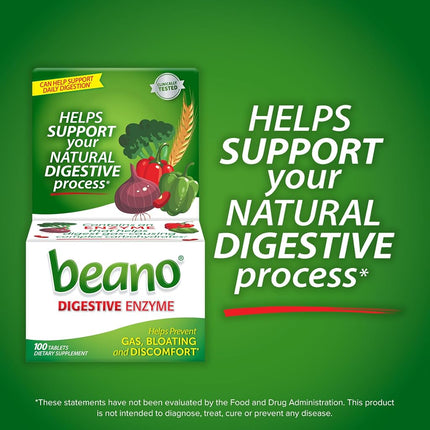 beano Ultra 800 Gas Prevention | Bloating Relief | 100 Tablets | Packaging May Vary