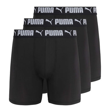 PUMA Men's 3 Pack Athletic Fit Boxer Briefs, Puma 