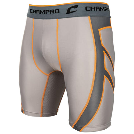 Short de compression pour jeunes CHAMPRO Wind Up, gris