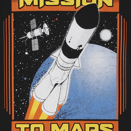 Camiseta gráfica de manga corta multicolor para niño de The Children's Place, paquete de 3, Ninja/Robot espacial/Misión a Marte, pequeña