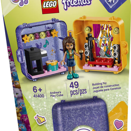 LEGO Friends Andrea’s Play Cube 41400 Building Kit, Includes a Pop Star Mini-Doll and Toy Pet, Sparks Creative Play, New 2020 (49 Pieces)