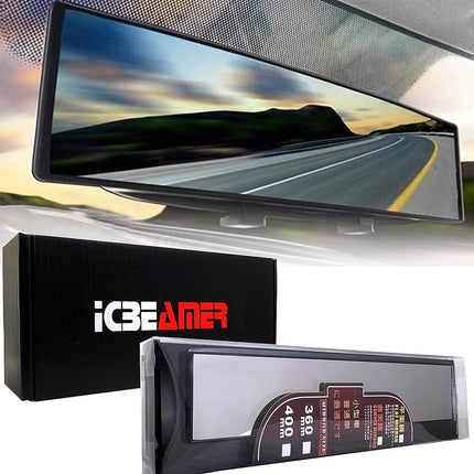 14.2" ICBEAMER Clip On Rear View Mirror | Flat Cle