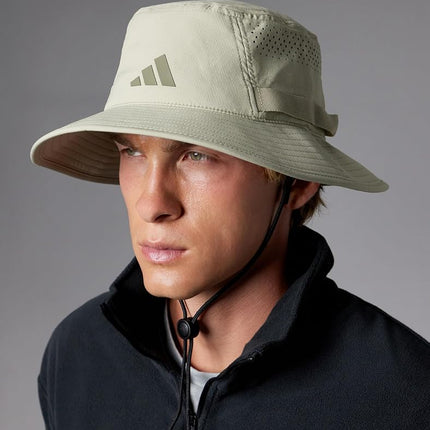adidas Mens Victory Bucket Hat for Men – Athletic Sun Cap for Outdoors, Wonder Cargo Khaki/Clay Grey/5.0, S/M