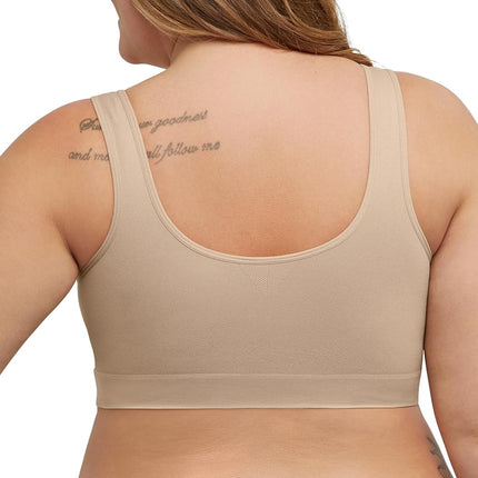 Just My Size Women's Soft Bra, Nude, 6X