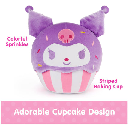 GUND Sanrio Hello Kitty and Friends Kuromi Cupcake Plush, Stuffed Animal for Ages 1 and Up, Purple/White, 8”