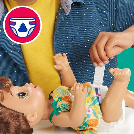 Baby Alive Toy Doll - Diapers Nappy Pack- Includes 6 Drink and Wet Nappies - Super Snacks