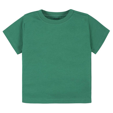 Gerber Baby Toddler 5-Pack Solid Short Sleeve T-Shirts Jersey 160 GSM, Kelly Green, 18 Months