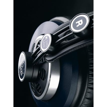 AKG K240 MKII Professional Semi-Open Over-Ear Studio Headphones, Self Adjusting Headband, High Performance Design, 3mm and 1/4" adapters - Black and Blue