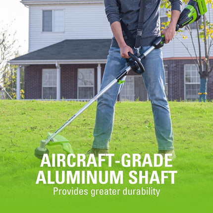 Greenworks 40V 16-Inch Brushless (Attachment Capable) Cordless String Trimmer (Gen 2), 4.0Ah Battery and Charger Included