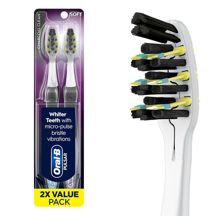 Oral-B Pulsar Battery Toothbrush with Charcoal Inf