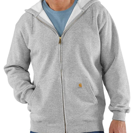 Carhartt Men's Midweight Hooded Zip Front Sweatshirt - grey - XXL Tall