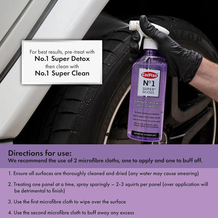 CarPlan No.1 Super Gloss, Dust & Dirt Protection, Paint Treatment, 600 ml