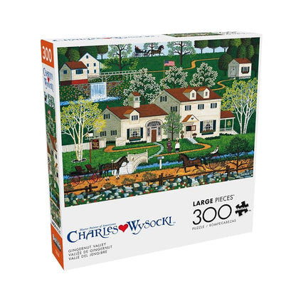 Buffalo Games - Charles Wysocki - Gingernut Valley - 300 Piece Jigsaw Puzzle for Adults - Challenging Puzzle Perfect for Game Nights - Finished Size is 21.25 x 15.00