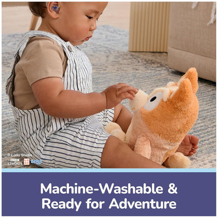 GUND Bingo Sustainably Soft Plush, Made with Recycled Materials, Stuffed Animals for Kids & Toddlers, Orange, 13”
