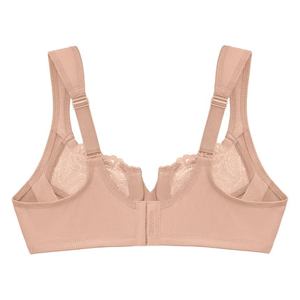 Glamorise Low Cut Wonderwire Lace Underwire Bra 1240 (Women's & Women's Plus)