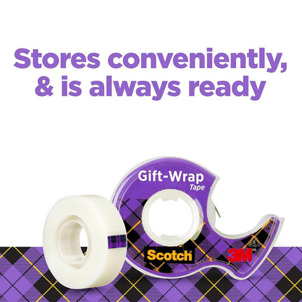 3M Giftwrap Tape, 3/4 in x 650 Inches (15) - 6 Count