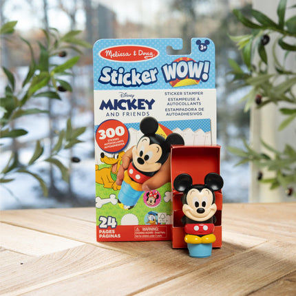 Melissa & Doug Sticker Wow 24-Page Activity Pad and Sticker Stamper, 300 Stickers, Arts and Crafts Fidget Toy Collectible Character � Disney Mickey Mouse