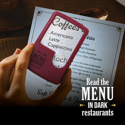 IF Light Up Menu Magnifier - Wine