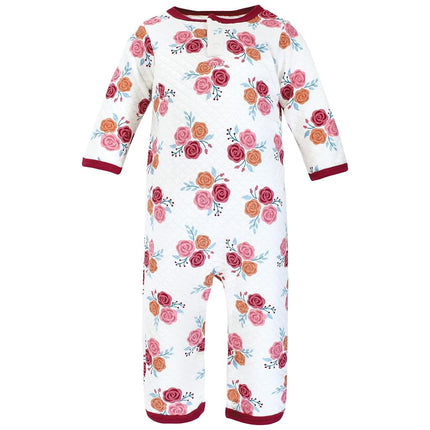 Combinaison matelassée de qualité supérieure Hudson Baby unisexe pour bébé, couleur rose d'automne, 3-6 mois