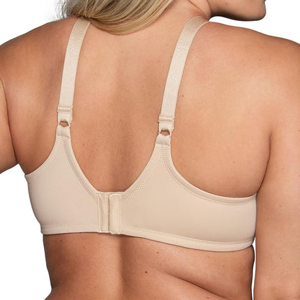 Vanity Fair Women's Full Figure Beauty Back Smoothing Bra, 4 Way Stretch Fabric, Lightly Lined Cups Up to H, Sheer, Underwire-Beige, 36F