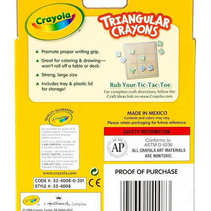 Crayola 8ct Triangular Crayons