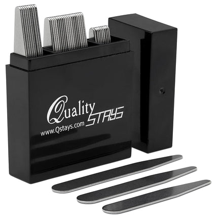 Metal Collar Stays- Set of 40 in a Divided Box by 