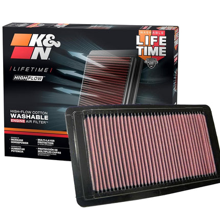 K&N Engine Air Filter: High Performance, Premium, Washable, Replacement Filter: Compatible with 2005-2015 Honda V6 (Pilot, Odyssey), 33-2309