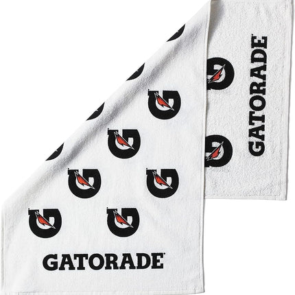 Gatorade Sideline Towel, White, 21" x 39", 100% Cotton, Machine Washable