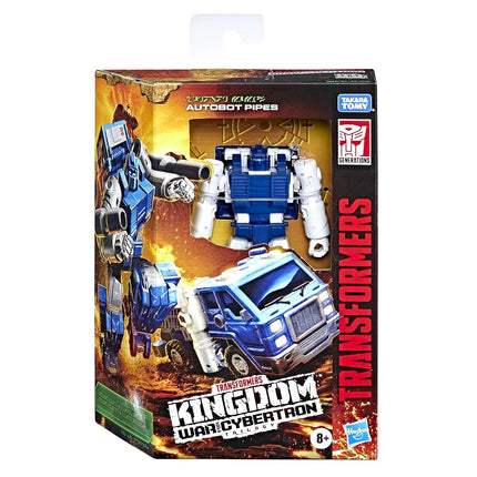 TRANSFORMERS - Generations - War for Cybertron: Kingdom - 5.5inch WFC-K32 Autobot Pipes - Deluxe Class - Collectible Action and Toy Figures - Toys for Kids - Boys and Girls - F0682 - Ages 8+
