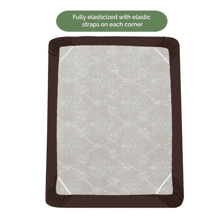 Elegant Comfort 1500 Premium Hotel Quality 18-21 Inches Deep - Extra Deep Pocket Single Fitted Sheet for High Mattress,Luxury and Softest, Smart Pocket-Wrinkle Free, California King, Chocolate Brown