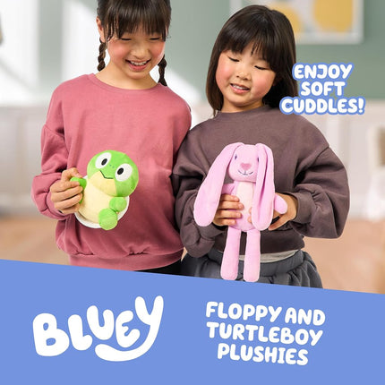 Bluey Friends 2-Pack Plush, Floppy and Turtleboy Stuffed Animals