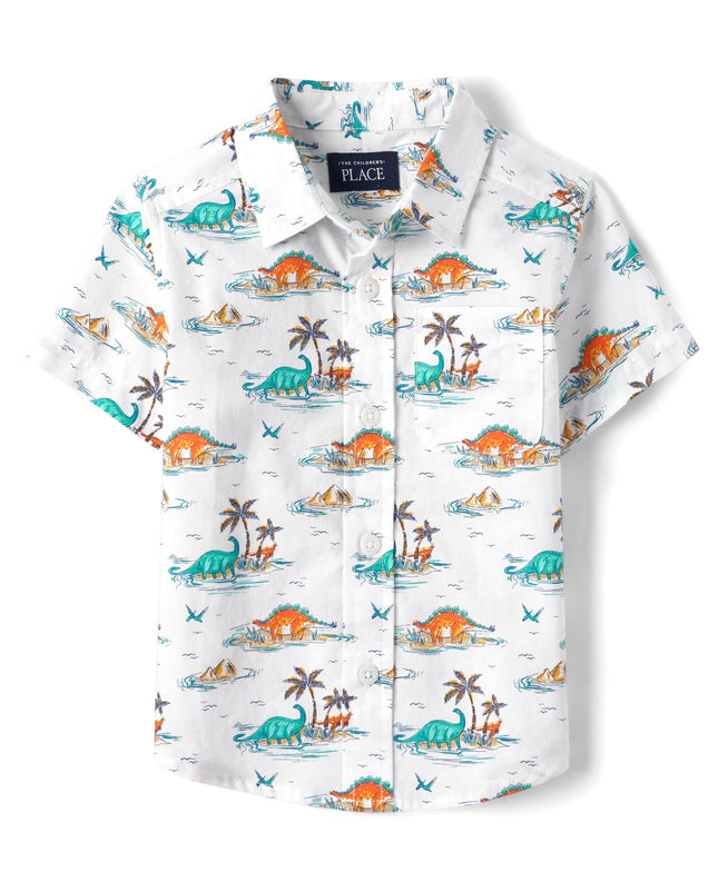 The Children's Place Baby Boys' Short Sleeve Butto