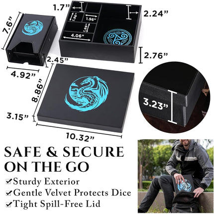 Soar Forge All-in-One Game Roamer - Dice Tray & Tower for DND and RPG