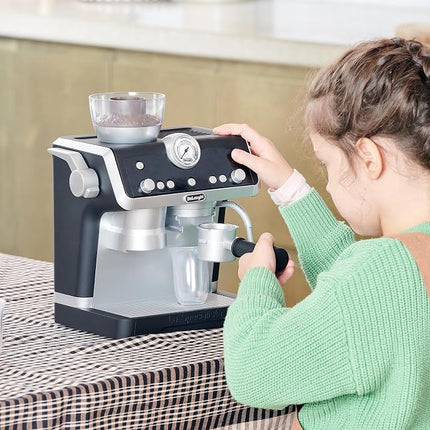 Casdon De'Longhi Toys. Barista Coffee Machine. Toy Kitchen Playset for Kids with Moving Parts, Realistic Sounds and Magic Coffee Reveal. for Children Aged 3+