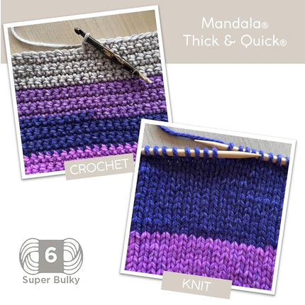 Lion Brand Yarn 528-207 Mandala Thick & Quick Yarn, Tentacle