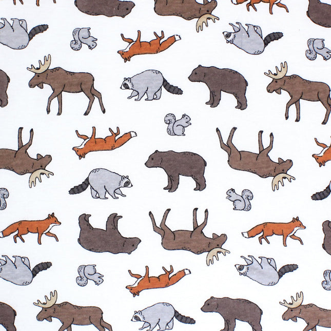 Sábana ajustable de algodón para cuna Hudson Baby unisex, Aventura de animales, Talla única
