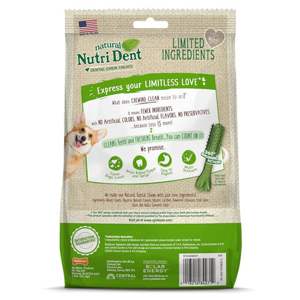Nylabone Nutri Dent Dog Dental Chews - Natural Dog Teeth Cleaning & Breath Freshener - Dental Treats for Dogs - Fresh Breath Flavor, Medium (20 Count)