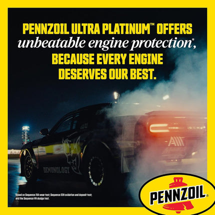 Pennzoil Ultra Platinum Full Synthetic 0W-40 Motor Oil, 1 Quart