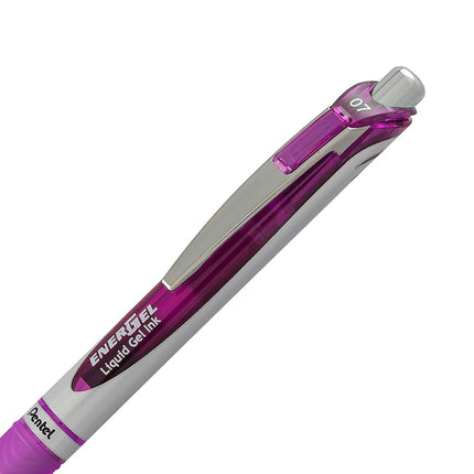 Pentel EnerGel RTX Retractable Liquid Gel Pen Canister, Violet Ink, 36pk (BL77PC36V)