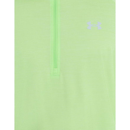 Under Armour Men's Tech Textured 1/2 Zip, Lumos Lime/Mod Gray, S