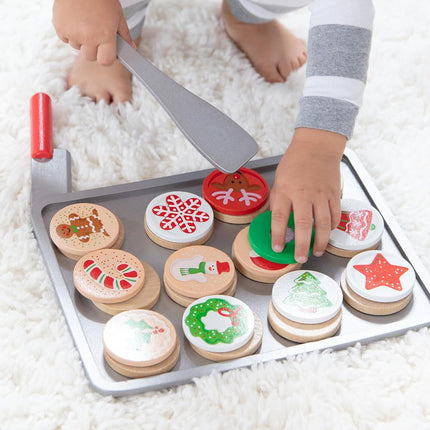 MaMeMi WOODEN SLICE AND BAKE CHRISTMAS COOKIE SET