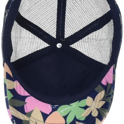 Roxy Girls' Honey Coconut Trucker Hat - Breathable Mesh Snapback, Curved Visor, Naval Academy Ilacabo 241, One Size