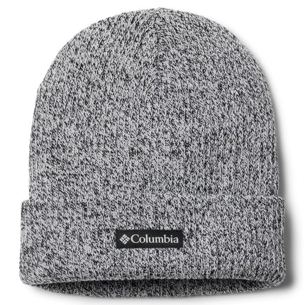 Columbia Unisex Whirlibird Cuffed Beanie, White/Black Marled/Logo, One Size